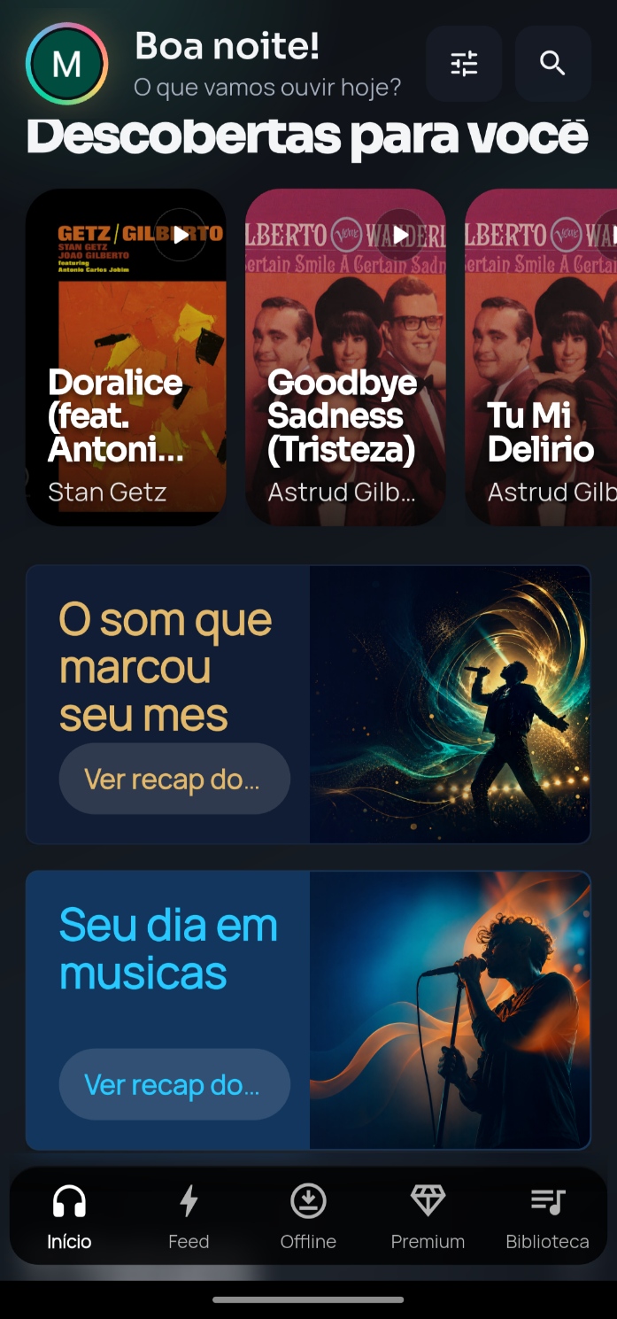 Tela de retrospectivas do Fluxo